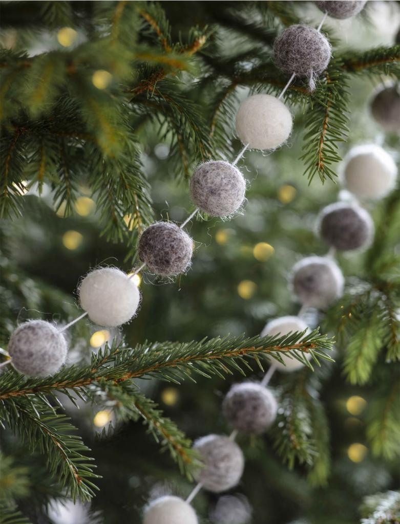 Pom pom garland for christmas tree clearance